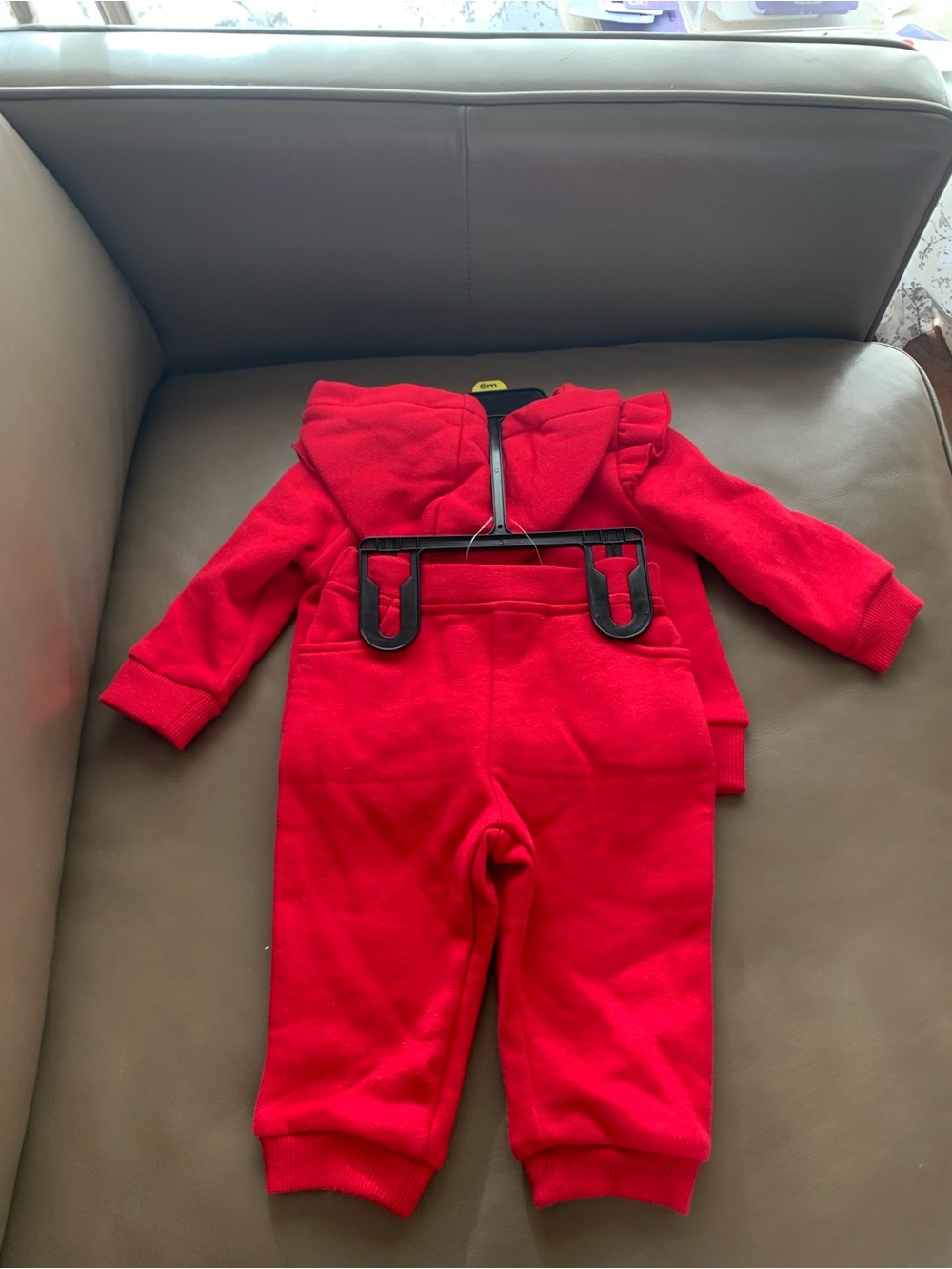 Tommy Hilfiger Red Sequin Heart Baby Hoodie & Pants Set - Picture 8 of 17